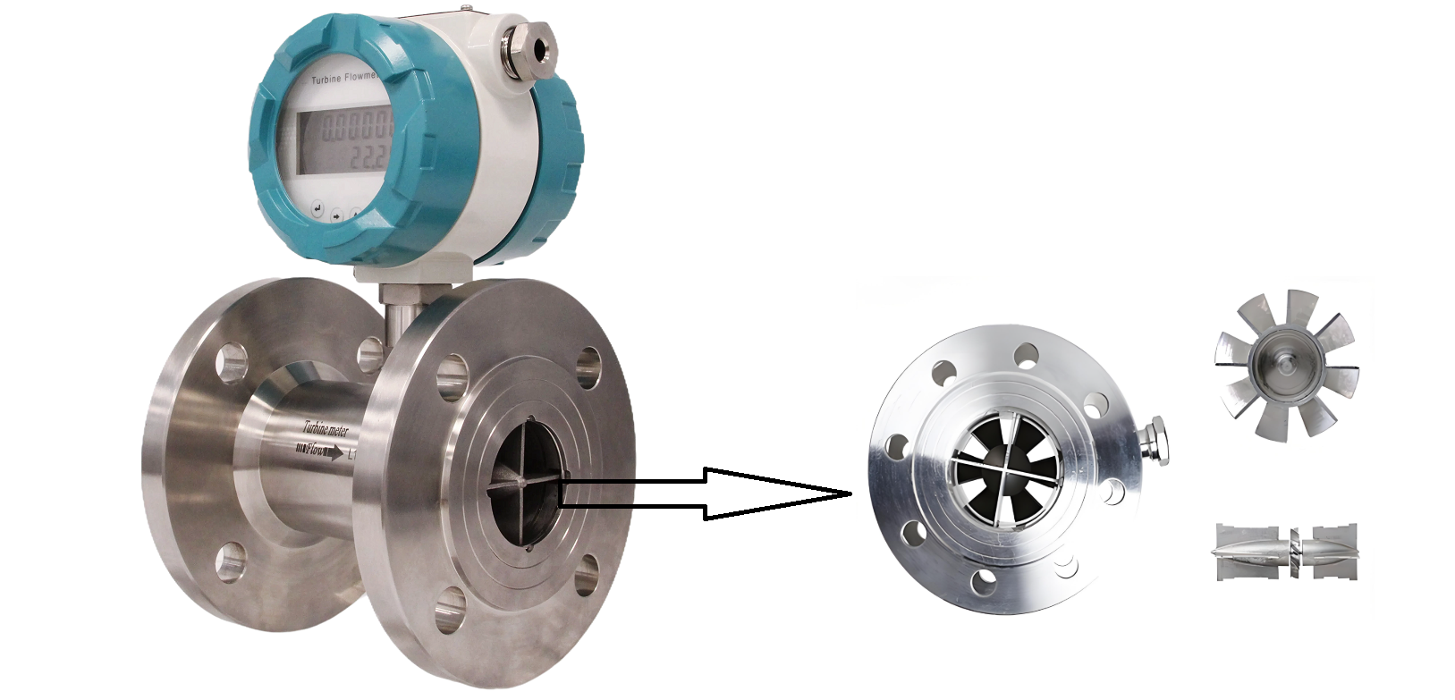 meter aliran turbin untuk minyak turbine flow meter for oil