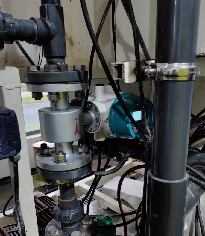 meter aliran magnetik untuk pengukuran aliran natrium hipoklorit magnetic flow meter for sodium hypochlorite flow measurement